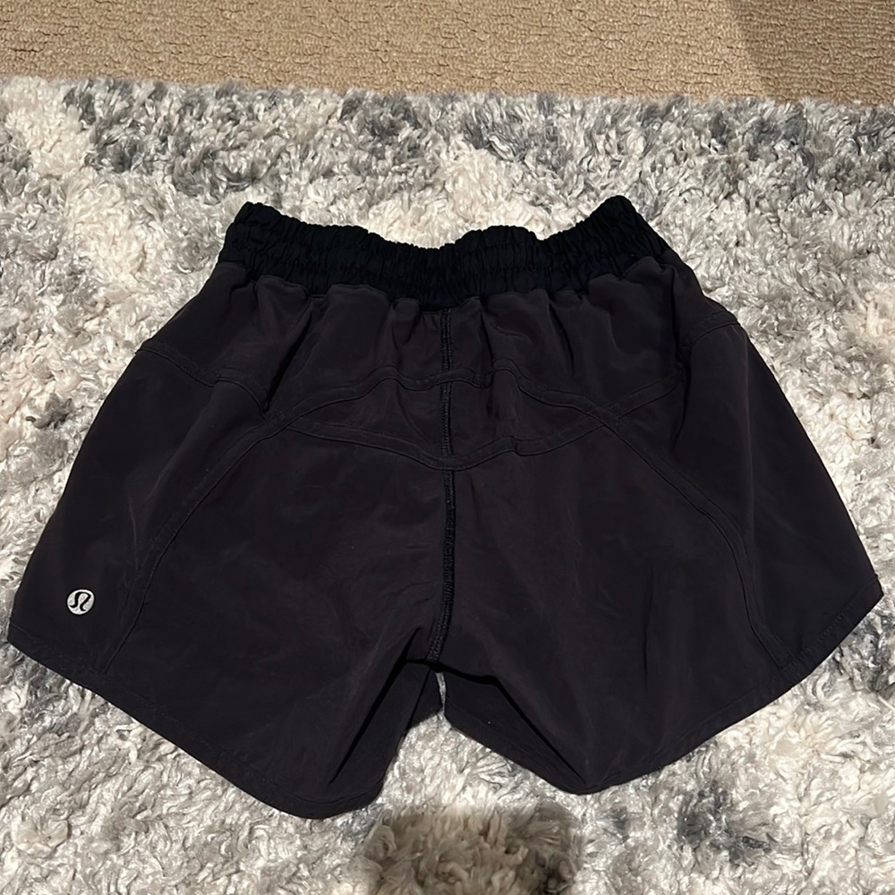 Black long lululemon shorts